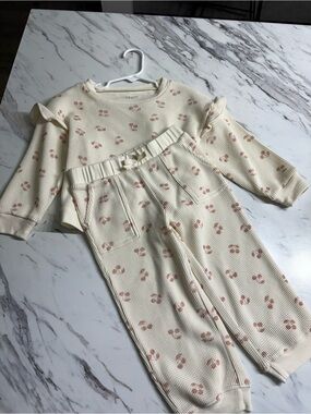 Carter's Cream and Pink Cherry Set